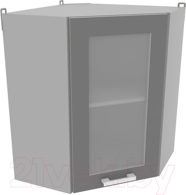 Шкаф навесной для кухни Интерлиния Компо ВШУст-720 (серебристый)