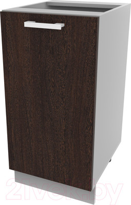 Шкаф-стол кухонный Interline Компо НШ40р-1дв (дуб венге)