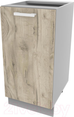 Шкаф-стол кухонный Интерлиния Компо НШ40р-1дв (дуб серый)