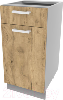 Шкаф-стол кухонный Интерлиния Компо НШ40рш1 (дуб золотой)