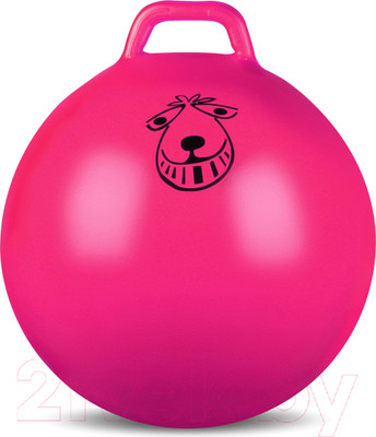 Фитбол с ручкой Indigo Sport IN093 (55см, розовый)
