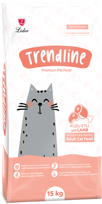 Сухой корм для кошек Trendline с ягненком и рисом (15кг)