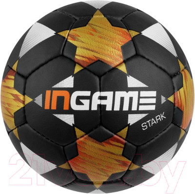 Футбольный мяч Ingame Stark 2020 (размер 5, черный/желтый)