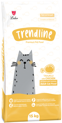 Сухой корм для кошек Trendline с курицей (15кг)