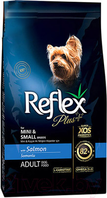 Сухой корм для собак Reflex Plus для мини и мелких пород с лососем (3кг)