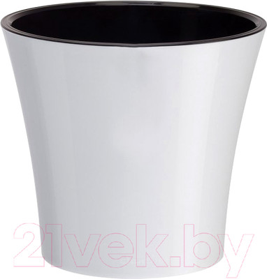 Кашпо Santino Arte / АРТ 5 Б-Ч (белый/черный)