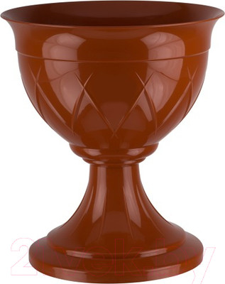 Кашпо Santino Лилия на ножке / ЛН 9 ТЕР (терракотовый)