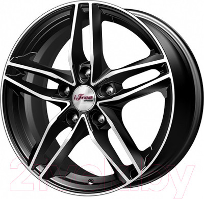 Литой диск iFree Moskva (KC689) 16x6.5" 5x114.3мм DIA 67.1мм ET 35мм Блэк джек