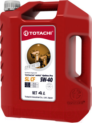Моторное масло Totachi Niro Optima Pro Synthetic 5W40 SL/CF A3/B4 / 1C604 (4л)