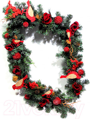 Гирлянда еловая Merry Bear E36-20E008 (1.8м, с шишками)