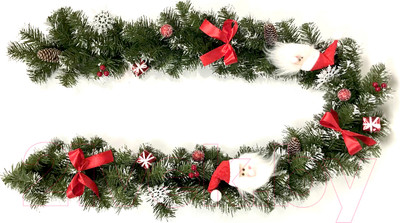 Гирлянда еловая Merry Bear E22-180-HB1 (1.8м, с шишками)