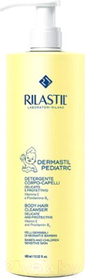 Шампунь-гель детский Rilastil Dermastil Pediatric деликатный очищающий защитный (400мл)