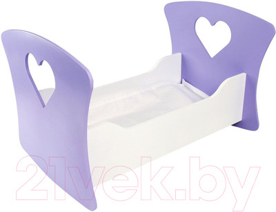 Аксессуар для пупса Paremo Люлька. Сердце Мини / PFD120-13M (сиреневый)