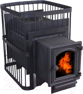 Печь-каменка КомфортПром Сталь дверь со стеклом 10013008