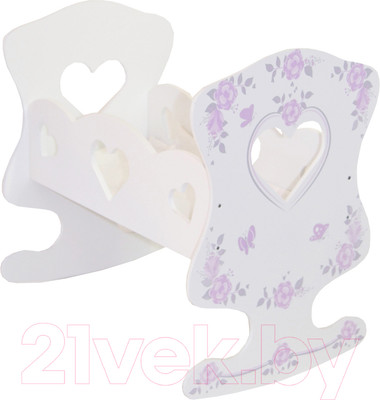 Аксессуар для пупса Paremo Кроватка-люлька Розали Мини / PDA220-01M (пастель)