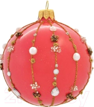 Шар новогодний Orbital Шар Ш-239 / 200-007-2 (8см, темно-коралловый)