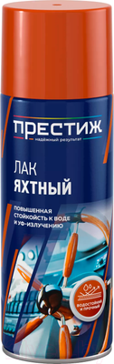 Лак яхтный ПРЕСТИЖ Влагостойкий (425мл, глянцевый)