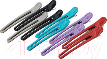 Набор зажимов для волос Kapous Комбинированные / 2439 (10шт)