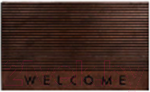 Коврик грязезащитный VORTEX Welcome 45x75 / 24271 (рифленый)