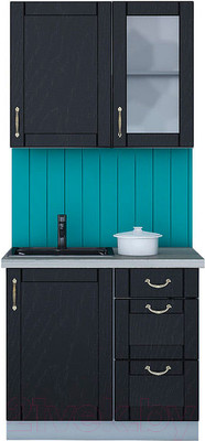 Кухонный гарнитур Интерлиния Мила Крафт 0.9 (дуб английский)