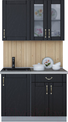 Кухонный гарнитур Интерлиния Мила Крафт 1.1 (дуб английский)