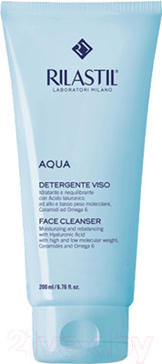 Гель для умывания Rilastil Aqua очищающий увлажняющий (200мл)