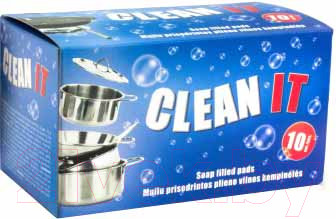 Набор губок для мытья посуды Clean It Из стальной ваты