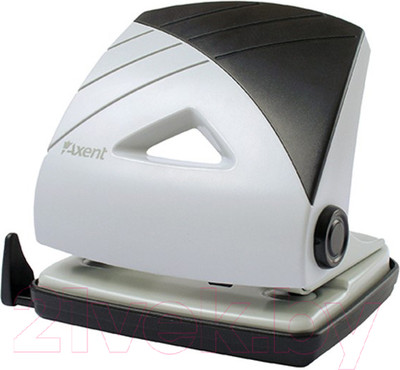 Дырокол Axent Duoton 3725-89 (серый/черный)
