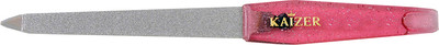 Пилка для ногтей Kaizer 701020 (12.5см, красный люрикс)