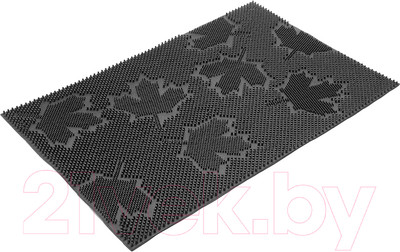 Коврик грязезащитный VORTEX Клен 40x60 / 22463 (черный)