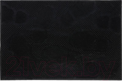 Коврик грязезащитный VORTEX Следы 40x60 / 22462 (черный)