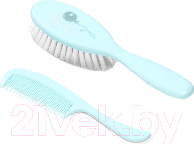 Набор для ухода за волосами детский BabyOno Супермягкая щетка для волос и гребешок / 569/04