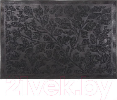 Коврик грязезащитный SunStep Листва 40x60 / 31-025 (черный)