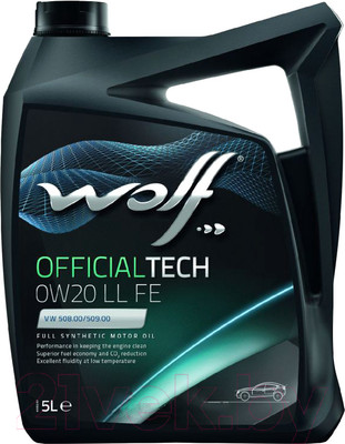 Моторное масло WOLF OfficialTech 0W20 LS-FE / 65631/5 (5л)