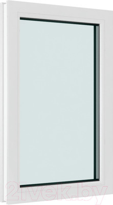 Окно ПВХ Brusbox Глухое 3 стекла (800x1000x70)