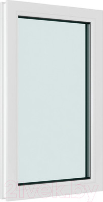 Окно ПВХ Brusbox Одностворчатое Глухое 3 стекла (1200x800x70)
