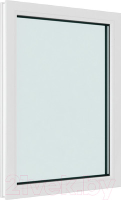Окно ПВХ Brusbox Одностворчатое Глухое 3 стекла (1300x800x70)