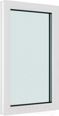 Окно ПВХ Brusbox Одностворчатое Глухое 3 стекла (1100x800x70)