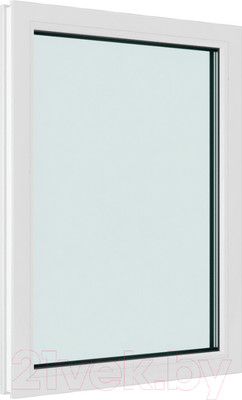 Окно ПВХ Brusbox Одностворчатое Глухое 3 стекла (1200x900x70)