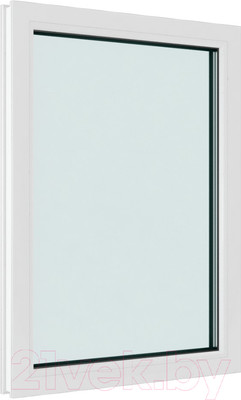 Окно ПВХ Brusbox Одностворчатое Глухое 2 стекла (1200x900x60)