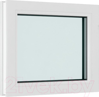 Окно ПВХ Brusbox Глухое 2 стекла (900x900x60)