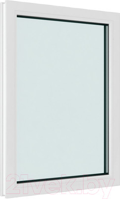 Окно ПВХ Brusbox Одностворчатое Глухое 2 стекла (1300x900x60)