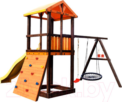 Игровой комплекс Perfetto Sport Pitigliano 5 + качели Паутина