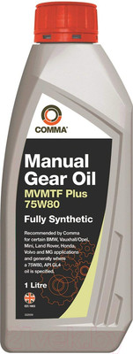 Трансмиссионное масло Comma MVMTF FS Plus 75W80 / MVP75801L (1л)