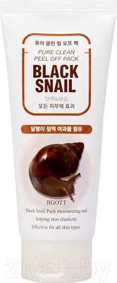 Маска-пленка для лица Jigott Очищающая с экстрактом слизи черной улитки (180мл)