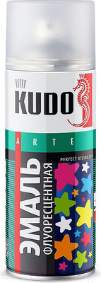Эмаль Kudo Флуоресцентная / KU-1205 (520мл, оранжево-желтый)
