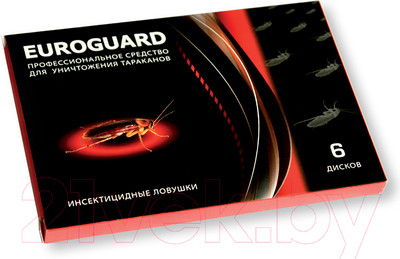 Набор ловушек для насекомых Euroguard От тараканов (6шт)