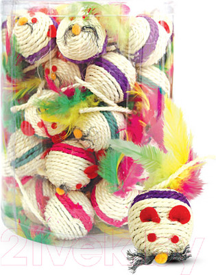 Набор игрушек для животных Triol Шарик-мышь NT515 / 22181050 (48шт)