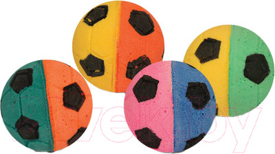 Набор игрушек для кошек Triol Мяч футбольный / 22131029 (60шт)
