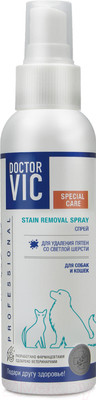 Спрей для шерсти животных Doctor VIC Для удаления пятен со светлой шерсти (100мл)